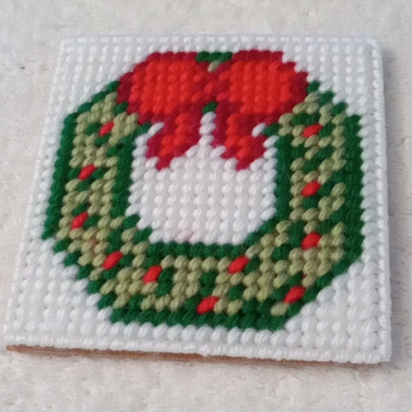 ❤️Christmas wreath coasters - Picture 2 of 3